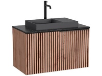 Шкаф за баня Unik Horizon Black 90см