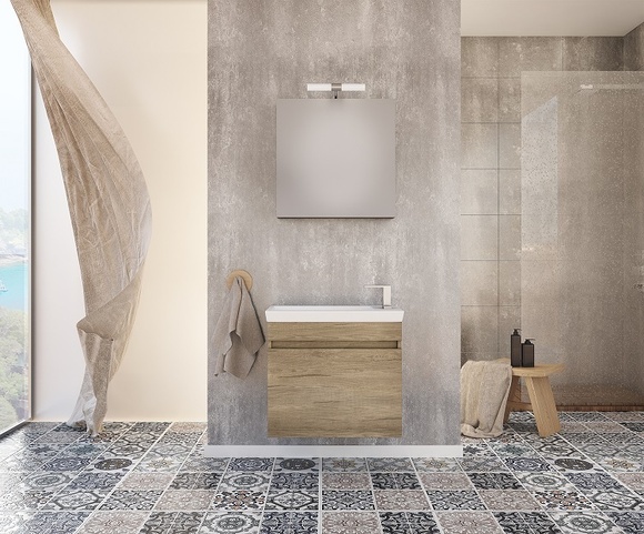 МДФ комплект за баня Luxus 60 Wood