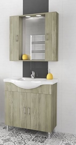 Комплект шкафове за баня Alba 80 Elm Wood