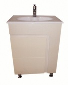 Долен PVC шкаф за баня с мивка ICP 6085W