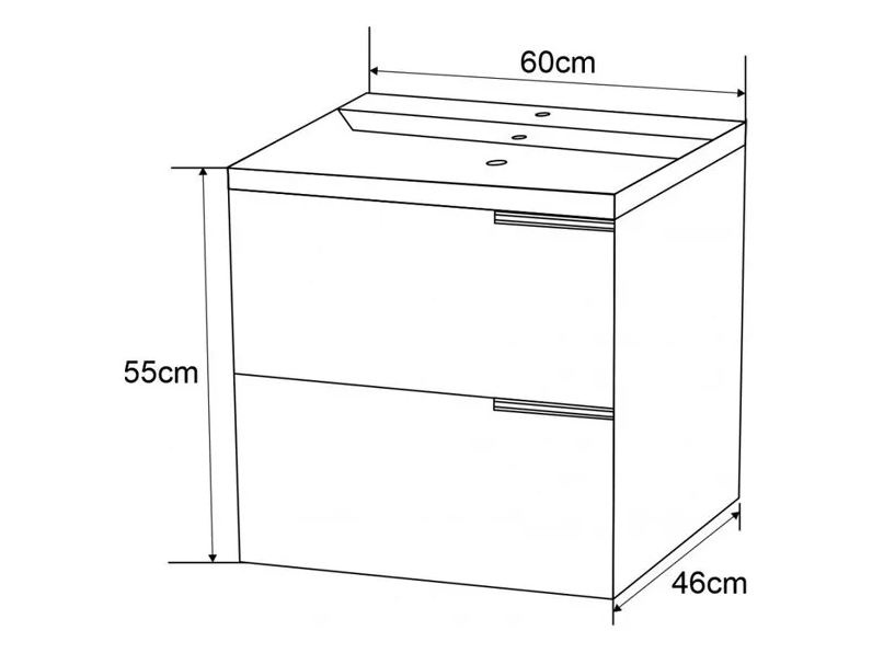 Шкаф за баня ICP 5935 Карол (1)