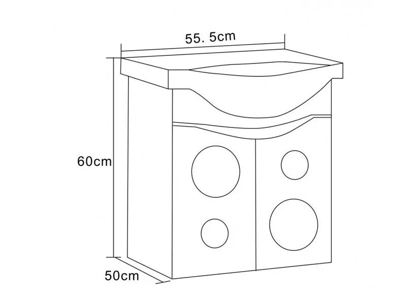 Долен шкаф за баня Томас ICP 5559 (1)