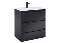MDF шкаф за баня Unik Black Matt 70.5см