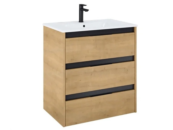 MDF шкаф за баня Unik Light Oak 70.5см